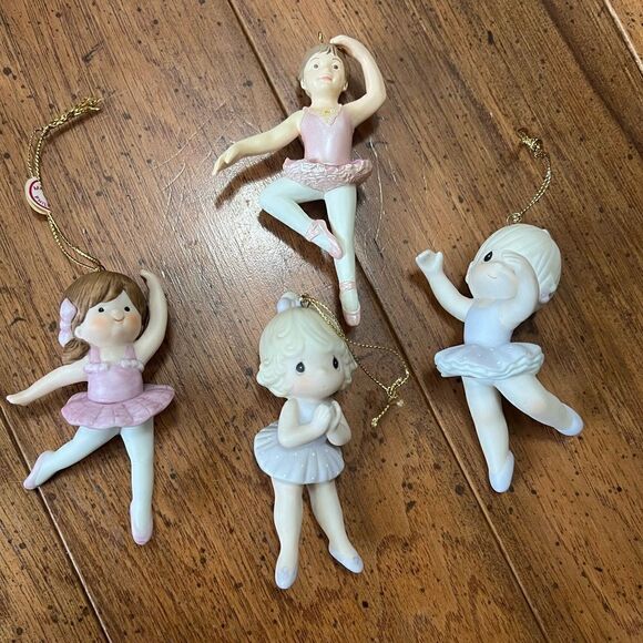 Vintage dancing ballerina Christmas ornaments - Picture 1 of 7